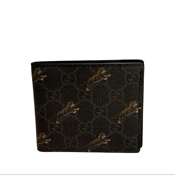 Gucci Other - Gucci Gg supreme black tiger print wallet